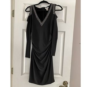 Long sleeve black dress